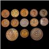 Image 1 : [13] 1841-1864 Assorted Hard Times and Civil War Tokens HIGH GRADE