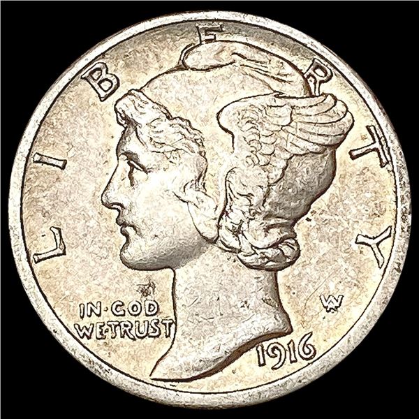 1916-S Mercury Dime CLOSELY UNCIRCULATED
