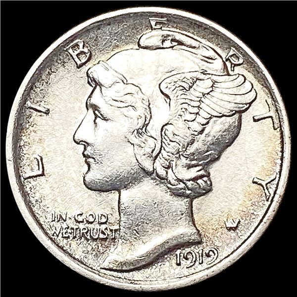 1919 FSB Mercury Dime CHOICE BU