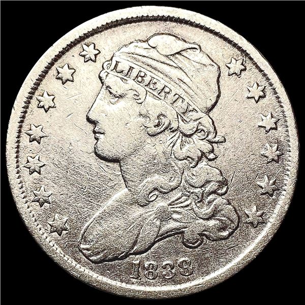 1838 Capped Bust Quarter CLOSELY UNCIRCULATED