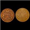 Image 1 : 1864, 1867 Two Cent Piece Collection [2 Coins] HIGH GRADE
