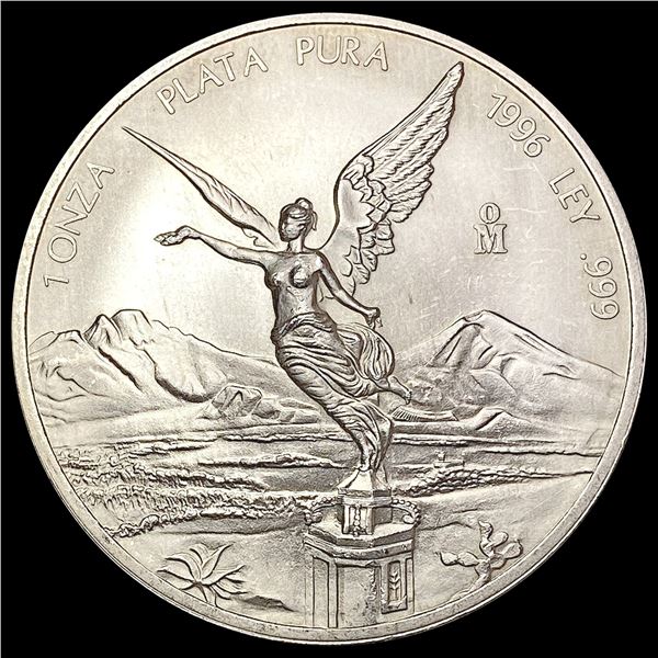 1996 Mexicanos Silver Onza 1oz CHOICE BU