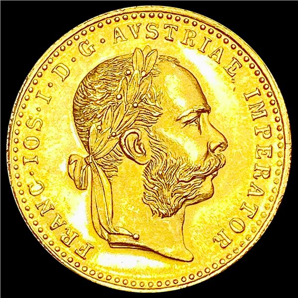 1915-A Austria 1 Ducat .1107oz AGW GEM BU