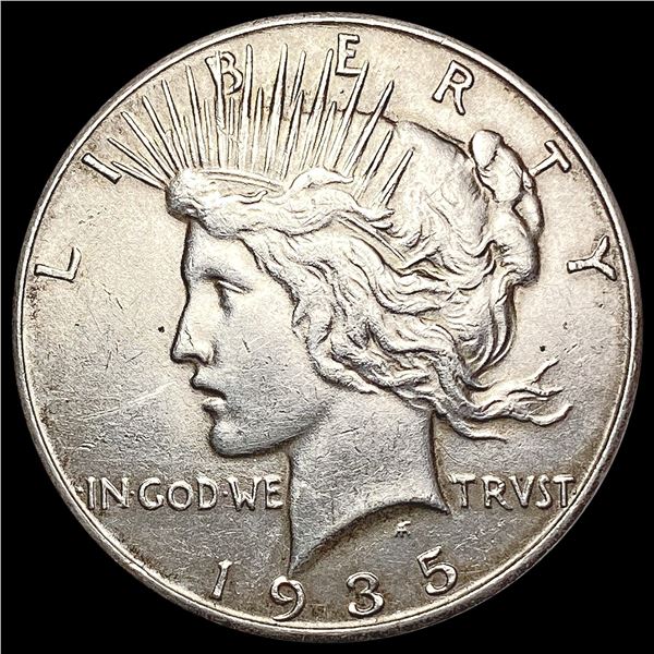 1935 Silver Peace Dollar CLOSELY UNCIRCULATED