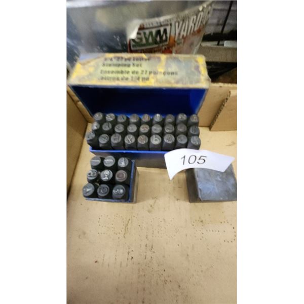 Power Fist 1/4" 27Pc Letter Stamping Set & Numbers