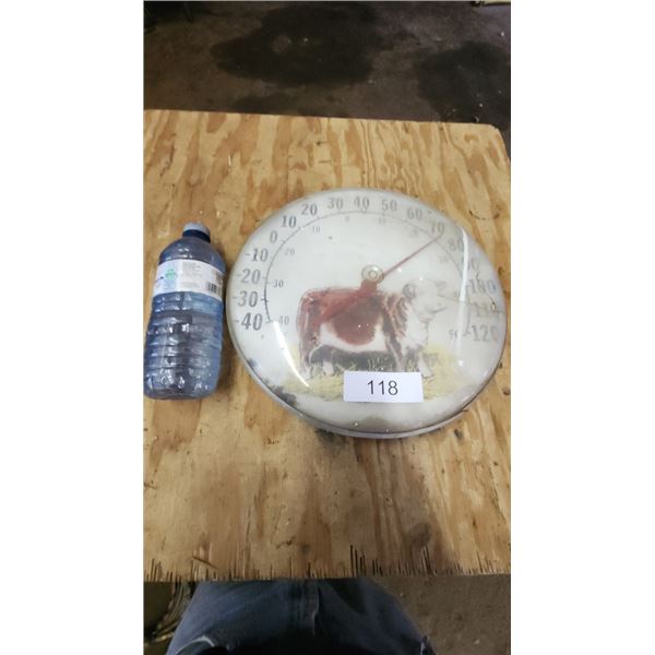 Vintage Bull Wall Thermometer