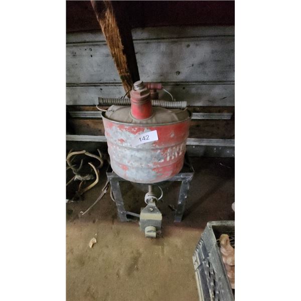 Galvanized Gas Can With Propane Stove