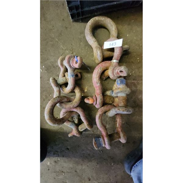 Misc Lot Of Crosby Lifting Shackles
