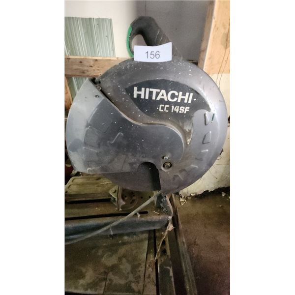 Hitachi 14" Cut Off Saw Works