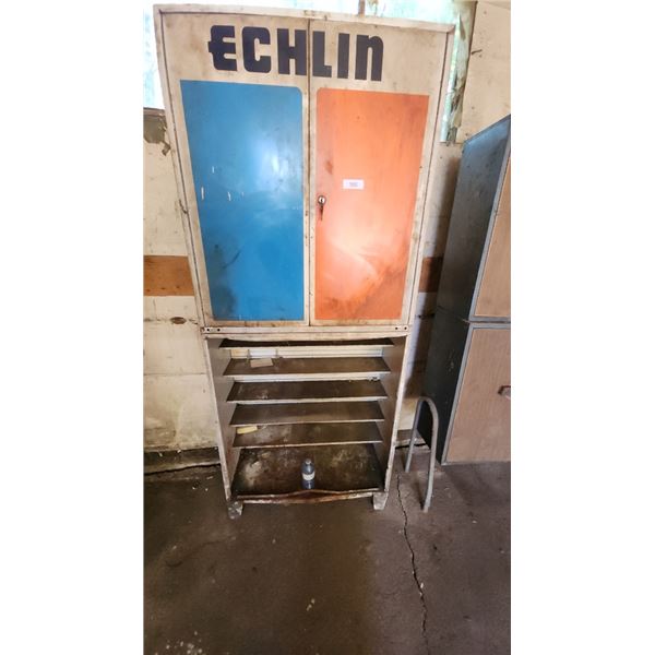 Vintage Metal ECHLIN Storage Cabinets 32"x 13"x77"