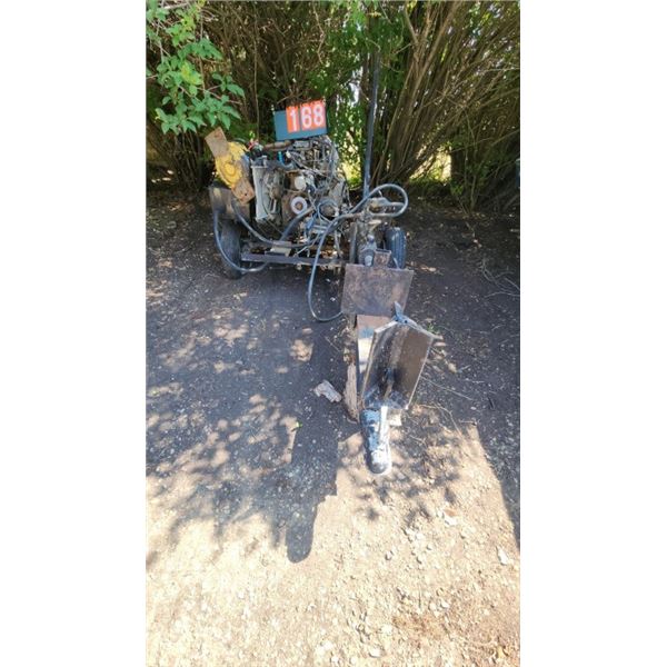 Home Made Log Splitter With 4 cyc Motor