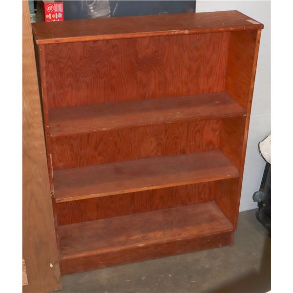 SHELVING UNIT, SOLID WOOD.