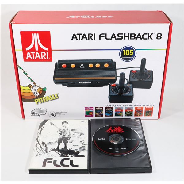 ATARI FLASHBACK WITH 2 JAPANESE ANIME DVDS