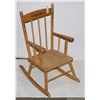 Image 1 : CHILD SIZE WOOD ROCKING CHAIR