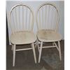 Image 1 : TWO MATCHING WOOD KITCHEN CHAIRS