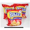 Image 1 : THREE FAMILY SIZED BAGS OF ORIGINAL BUGLES