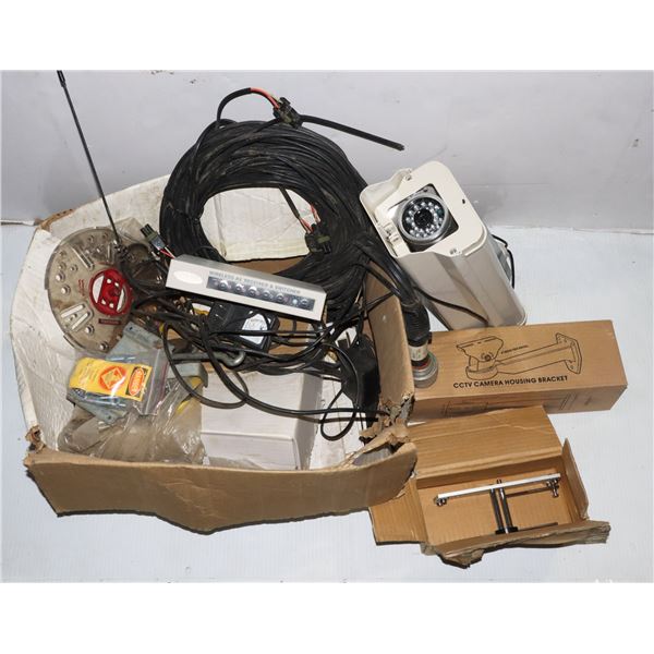 OLD SECURITY CAMERA SYSTEM UNTESTED