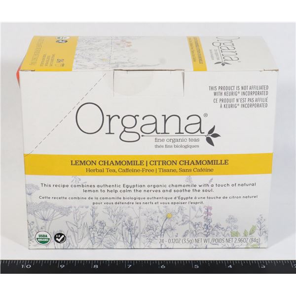 ORGANA FINE ORGANIC TEAS K CUPS