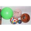 Image 1 : LARGE BOX OF ASSORTED KIDS BALLS, BASKETBALL,