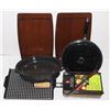 Image 1 : LARGE PLASTIC BIN WITH COOKING EQUIPMENT ROASTING