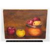 Image 1 : STILL LIFE PAINTING OF APPLES SIGNED BY ETHYLE