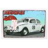 Image 1 : NEW HERBIE THE LOVE BUG THEME METAL WALL SIGN