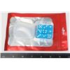 Image 1 : NEW 9 PC SET SIX SIDED SKY BLUE DICE IN CARRYING