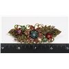 Image 1 : NEW ANTIQUE STYLE FLORAL RHINESTONE FRENCH CLIP