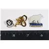Image 1 : 3 VINTAGE LAPEL PINS CITY OF LETHBRIDGE WHEAT PIN,