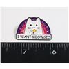 Image 1 : NEW SARCASTIC "I WANT MEOWGIC!" CAT LAPEL PIN