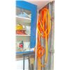 Image 2 : CONTENTS ONLY OF WALL MOUNTED CABINET - SET OF 4 HEAVY DUTY CASTORS, ORANGE TEMPORARY FENCING,