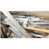 Image 2 : LARGE GROUP OF ASSORTED ALUMINUM STOCK PIECES/MATERIAL - FLAT BAR, ROUND BAR AND SOME SOLID