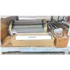 Image 1 : GBC ELECTRIC TABLETOP HOT LAMINATOR WITH BOX OF LAMINATE AND A BOX OF PARTS ** NEEDS REPAIR **