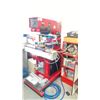 Image 1 : TECHNICAL INDUSTRIAL CO FOUR COLOR PAD PRINTER ( TIC - 301SC ) WITH A RED WOODEN SHELF OF