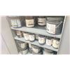 Image 2 : DARK GREY METAL TWO DOOR CABINET FILLED WITH ASSORTED PRINTING INK - APPROX. 2.4'W X 1.5'D X 3'H