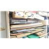 Image 2 : APPROX. 7'H X 4'W WOODEN SHELF UNIT WITH CONTENTS - LARGE ASSORTMENT OF SMALL GLASS AND PLASTIC