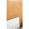 Image 1 : TWO PIECES OF PEG BOARD - APPROX. 4' X 8' AND 1.5' X 4'