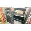 Image 2 : MOBILE PRINTING TABLE WITH SHELF STORAGE, SCREEN PRINTING FRAMES, TABLE TOP & VARIOUS WORK SURFACES