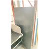 Image 4 : MOBILE PRINTING TABLE WITH SHELF STORAGE, SCREEN PRINTING FRAMES, TABLE TOP & VARIOUS WORK SURFACES