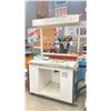Image 3 : PRINT SHOP LIGHTED MOBILE WORK TABLE WITH ASSORTED MISCELLANEOUS ITEMS