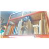Image 1 : TWO BAYS OF ORANGE/ BLUE PALLET RACKING - 16'H X 18' TOTAL LENGTH