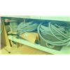 Image 1 : SHELF LOT OF ASSORTED ELECTRICAL AND MISCELLANEOUS ITEMS ** MUST TAKE ALL **