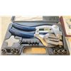 Image 2 : POWER PUNCHER IN A HARD TRANSPORT CASE, TECLOCK DIAL THICKNESS INDICATOR, A CIRCLE CUTTER, AND A