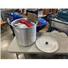 Image 1 : LARGE POT WITH CONTENTS, HOT PLATE ETC
