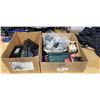 Image 1 : 2 BOXES OF ASSORTED LOST PROPERTY ELECTRONICS, PHONE CASES AND MORE