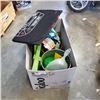 Image 1 : ASSORTED GARDEN ITEMS, FOLDING SIDE TABLE, POKER MATT ETC