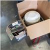 Image 1 : BISSELL SHOP VAC WITH BOX OF FLOOR REGISTERS