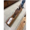 Image 2 : ANTIQUE WOOD PLANE AND LEVEL