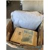 Image 2 : EXTENSION CORD, LUMBER TARP, BOX OF HAND TOOLS ETC
