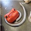 Image 2 : BUCKET OF PIPE FITTINGS, JERRY CAN AND DRYER HOSE